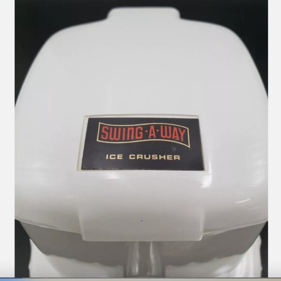 SWING-A-WAY Vintage Ice Crusher Hand Crank Vacuum Base Makes Fine/Course Ice - Picture 2 of 11